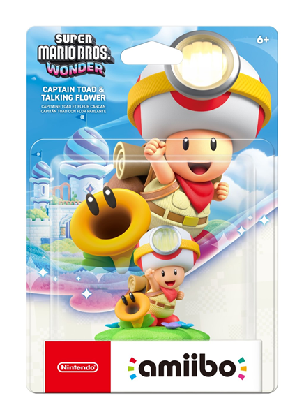 AMIIBO CAPTAIN TOAD & TALKING FLOWER (SUPER MARIO WONDER) (usagé)