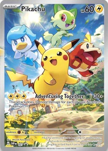 PIKACHU 027 [BLACK STAR PROMO] (POKEMON PALDEA EVOLVED)