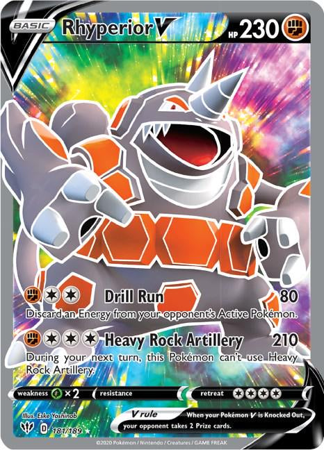 RHYPERIOR V 181/189 (POKEMON DARKNESS ABLAZE