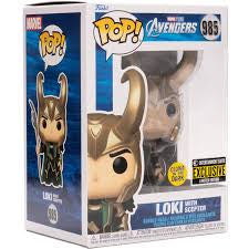 POP AVENGERS 985 - LOKI WITH SCEPTER (ENTERTAINMENT EARTH EXCLUSIVE) (usagé)