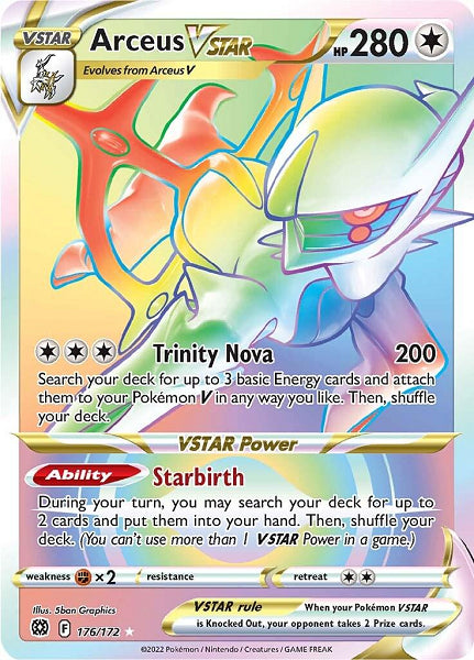 ARCEUS VSTAR 176/172 (POKEMON BRILLANT STARS) (usagé)