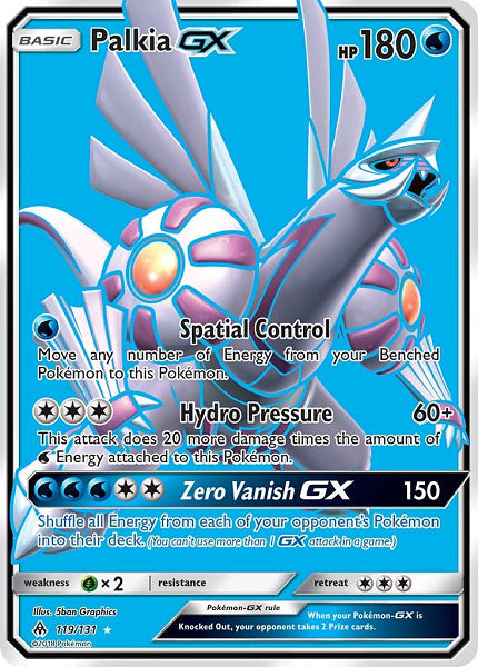 PALKIA GX 119/131 (POKEMON FORBIDDEN LIGHT) (usagé)