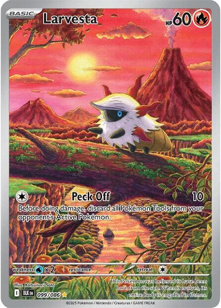 LARVESTA 099/086 (POKEMON BLACK BOLT) (usagé)