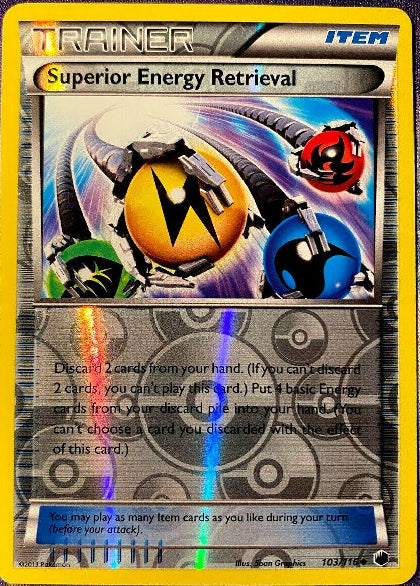 SUPERIOR ENERGY RETRIVIAL [REVERSE HOLO] (POKEMON PLASMA FREEZE) (usagé)