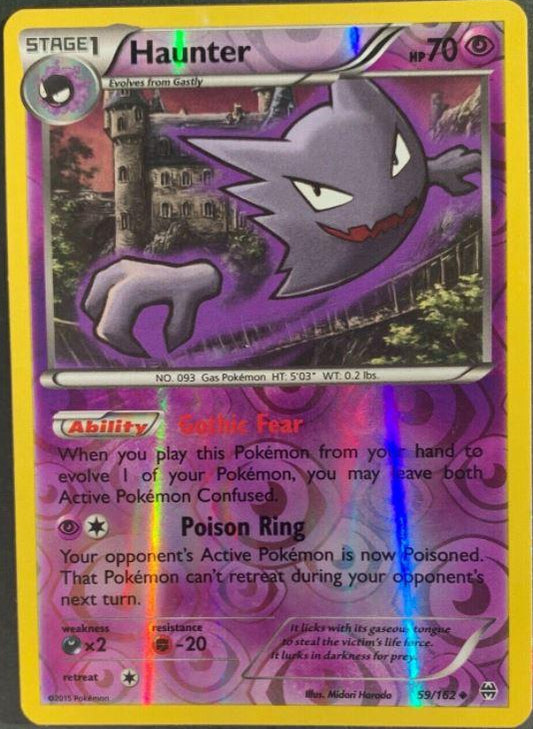 HAUNTER 59/162 [REVERSE HOLO] (POKEMON BREAKTHROUGH) (usagé)