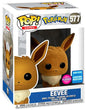 POP POKEMON 577 - EEVEE (FLOCKED) (2020 FUNKO WONDROUS CONVENTION) (usagé)