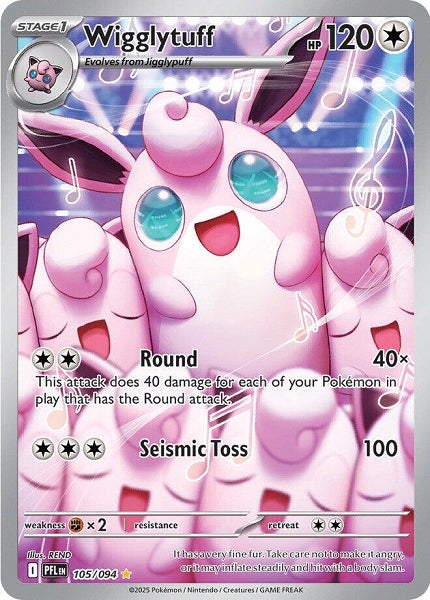 WIGGLYTUFF 105/094 (POKEMON PHANTASMAL FLAMES) (usagé)