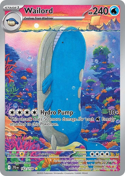 WAILORD 162/159 (POKEMON JOURNEY TOGETHER) (usagé)