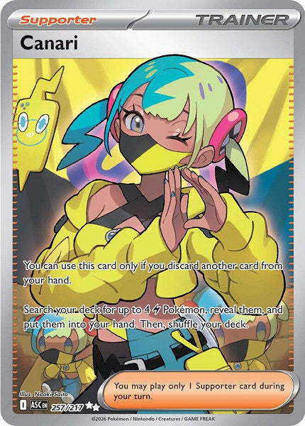 CANARI 257/217 (POKEMON ASCENDED HEROES) (usagé)