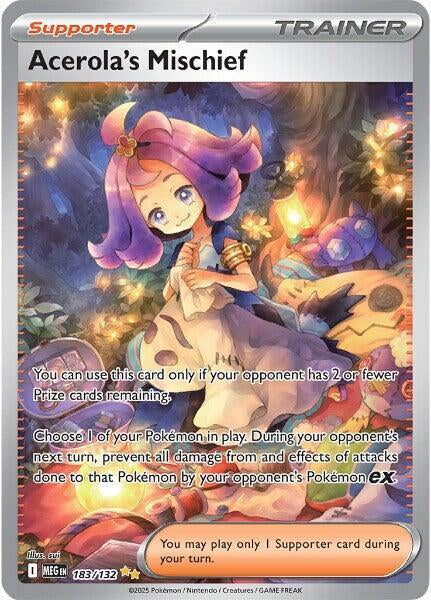 ACELORA'S MISCHIEF 183/132 (POKEMON MEGA EVOLUTION)