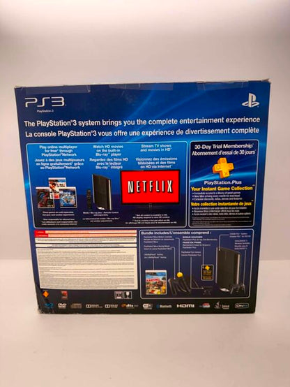 PLAYSTATION 3 MODEL 3 BLACK - 250GB LITTLE BIG PLANET KARTING LIMITED EDITION (COMPLETE IN BOX)