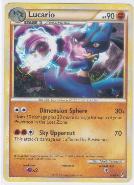 LUCARIO 14/95 (POKEMON CALL OF LEGEND) (usagé)