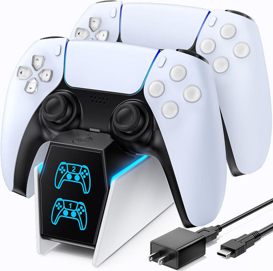 CONTROLLER CHARGE DOCK 2 CONTROLLER W/ AC ADAPTER (PS5)