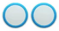 THUMBSTICK JOYSTICK CONTROLLER CLEAR BLUE SKY 2 PACK (XBOX SERIES / XBOX ONE / PS4 / PS5 / SWITCH PRO) (usagé)