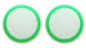THUMBSTICK JOYSTICK CONTROLLER CLEAR GREEN 2 PACK (XBOX SERIES / XBOX ONE / PS4 / PS5 / SWITCH PRO) (usagé)