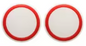 THUMBSTICK JOYSTICK CONTROLLER CLEAR RED 2 PACK (XBOX SERIES / XBOX ONE / PS4 / PS5 / SWITCH PRO) (usagé)