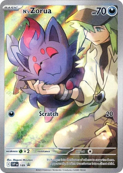 N'S ZORUA 189 [BLACK STAR PROMO] (POKEMON SCARLET & VIOLET) (usagé)