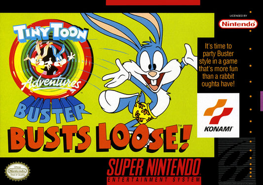 TINY TOON ADVENTURES BUSTER BUSTS LOOSE (WITH BOX) (usagé)