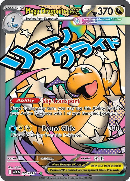 MEGA DRAGONITE EX 271/217 (ASCENDED HEROES) (usagé)