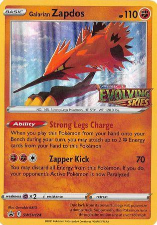 GALARIAN ZAPDOS SWSH124  [BLACK STAR PROMO] (POKEMON EVOLVING SKIES)