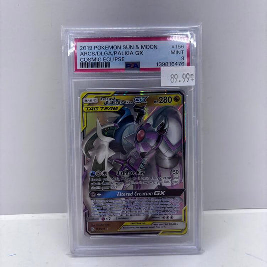 (GRADED) ARCEUS&DIAGLA&PALKIA GX 156/236 [PSA 9] (POKEMON COSMIC ECLIPSE) (usagé)
