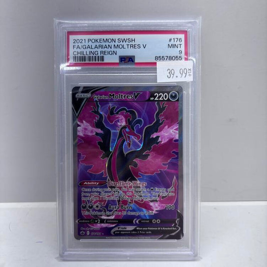 (GRADED) GALARIAN MOLTRESS 176/198 [PSA 9] (POKEMON CHILING REIGN) (usagé)