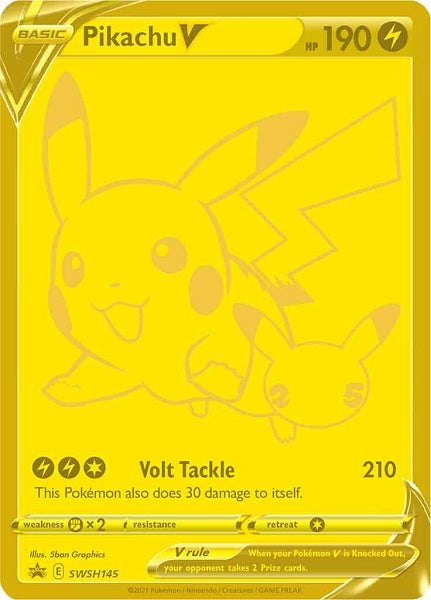 PIKACHU V SWSH145 SEALED [ BLACK STAR PROMO] (POKEMON CELEBRATION)