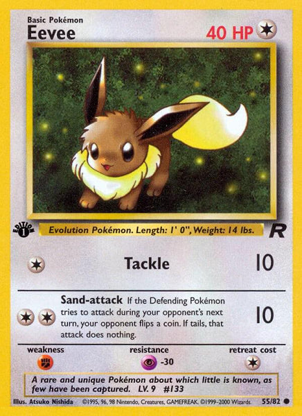 EEVEE 55/82 [1ST ED] (POKEMON TEAM ROCKET)