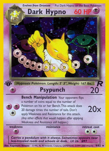 DARK HYPNO 26/82 [1ST ED] (POKEMON TEAM ROCKET)