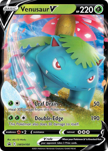 VENUSAUR V SWSH100 [BLACK STAR PROMO] (POKEMON SWORD & SHIELD)
