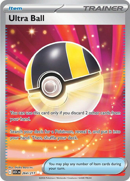 ULTRA BALL 264/217 (POKEMON ASCENDED HEROES)