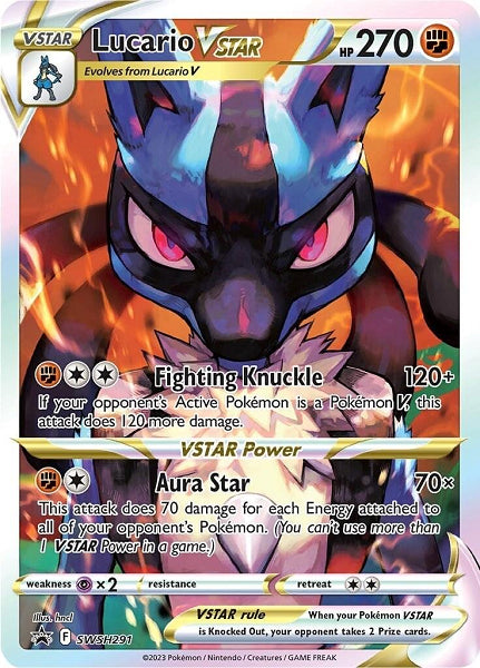 LUCARIO VSTAR SWSH291 [BLACK STAR PROMO] (POKEMON CROWN ZENITH)
