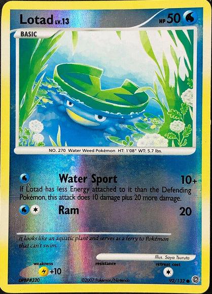 LOTAD LV.13 92/132 (POKEMON SECRET  WONDERS) (usagé)