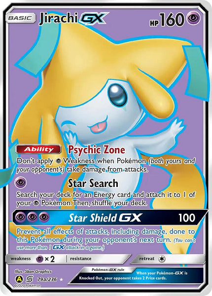 JIRACHI GX 79a/236 (POKEMON UNIFIED MIND) (usagé)