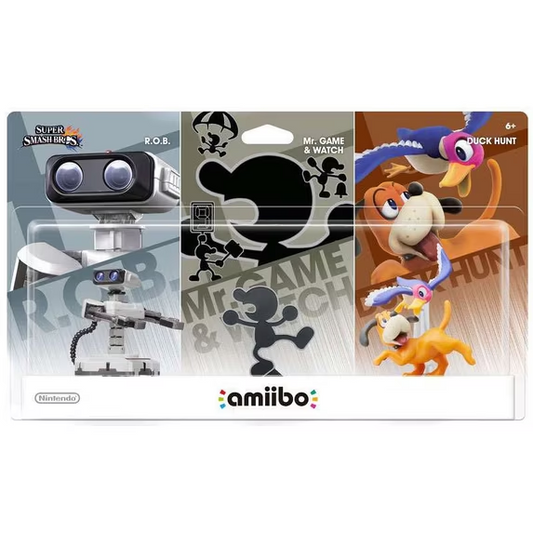 AMIIBO R.O.B. / MR.GAME & WATCH / DUCK HUNT 3 PACK (SUPER SMASH BROS.)