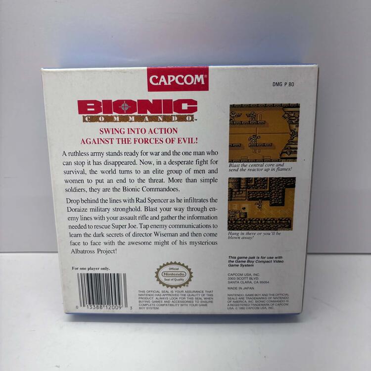 BIONIC COMMANDO (COMPLETE IN BOX)