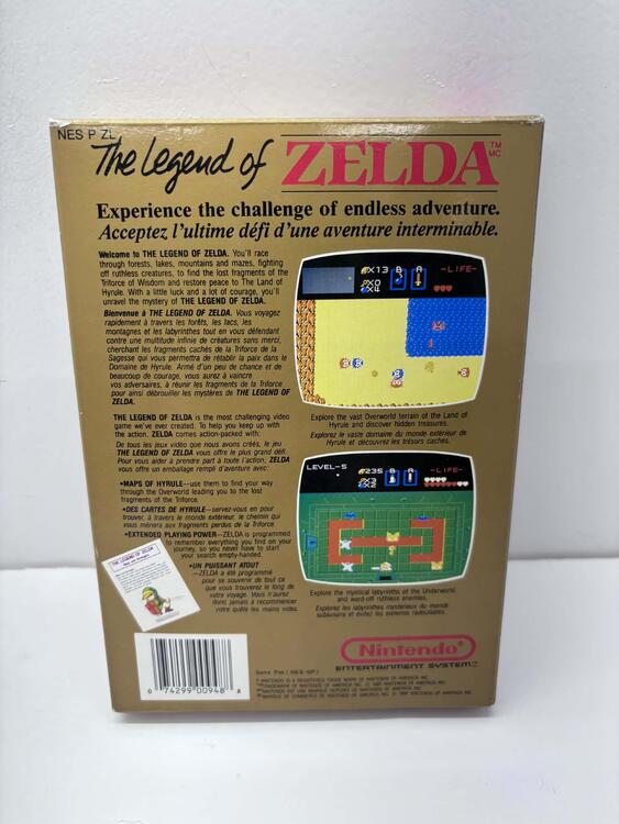 THE LEGEND OF ZELDA (COMPLETE IN BOX W/ MAP)