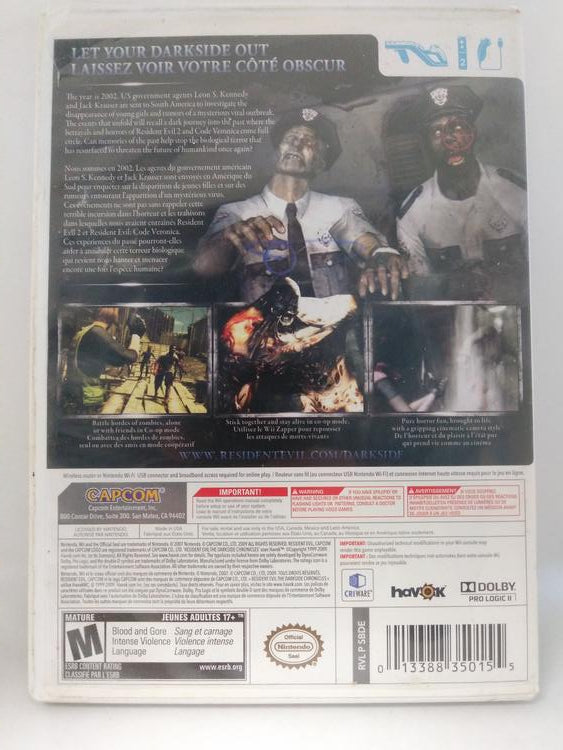 RESIDENT EVIL THE DARKSIDE CHRONICLES (COMPLETE IN BOX) (usagé)