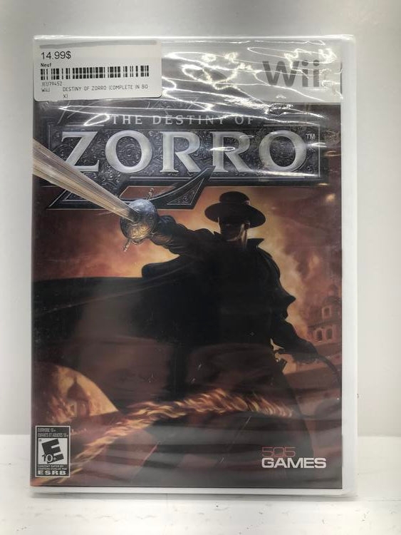 DESTINY OF ZORRO (BRAND NEW / SEALED) (usagé)