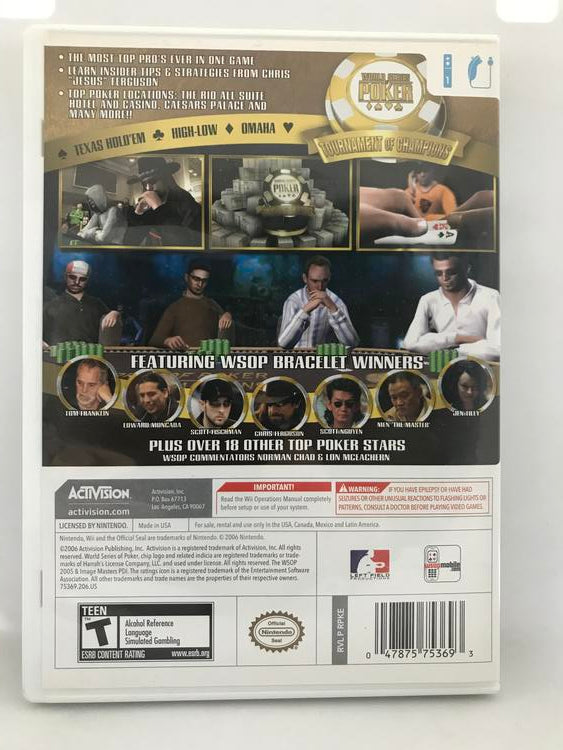 WORLD SERIES OF POKER TOURNAMENT OF CHAMPIONS 2007 EDITION (COMPLETE IN BOX) (usagé)