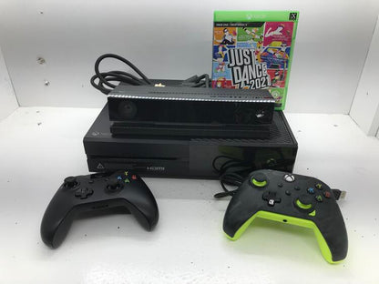 XBOX ONE BLACK - 1TB + KINECT + JUST DANCE 2021 + 2 CONTROLLERS (usagé)