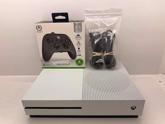 XBOX ONE S WHITE - 500GB + 1 WIRED CONTROLLER (usagé)