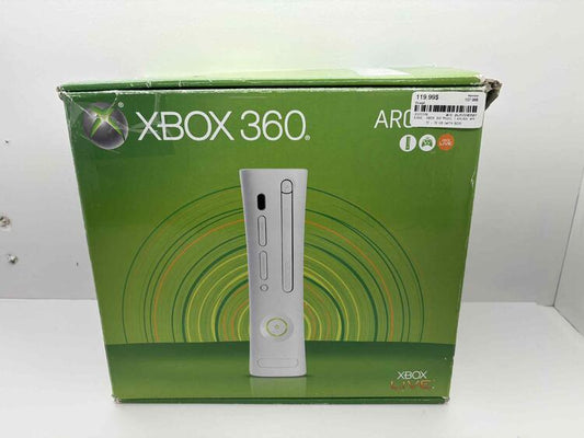 XBOX 360 MODEL 1 WHITE - 60 GB + 1 CONTROLLER + 5 GAMES (ROCK BAND STICKER) (used)