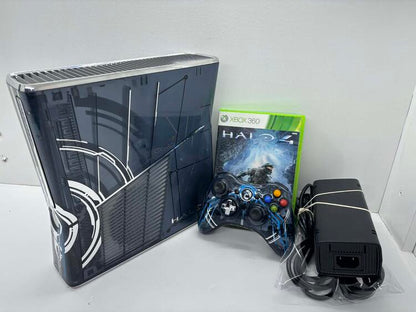 XBOX 360 MODEL 2 HALO 4 EDITION W/ GAME + 1 CONTROLLER - 320GB (usagé)