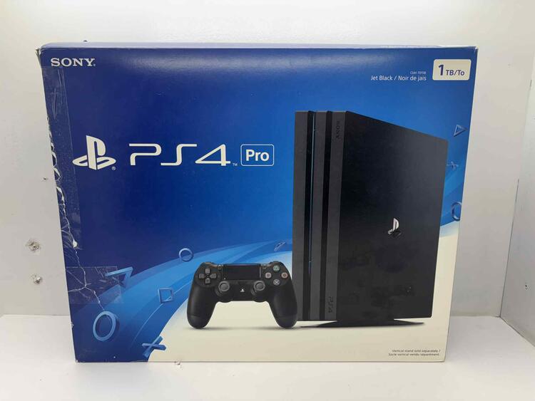 PLAYSTATION 4 PRO BLACK - 1TB (COMPLETE IN BOX)