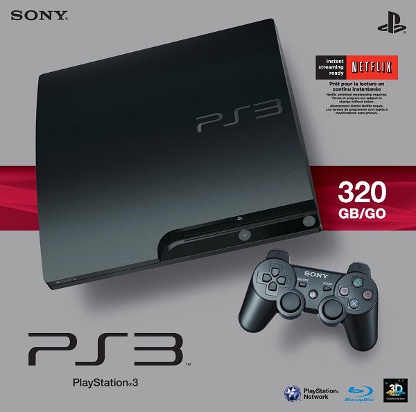 PLAYSTATION 3 MODEL 2 BLACK - 320 GB (WITH BOX) (usagé)