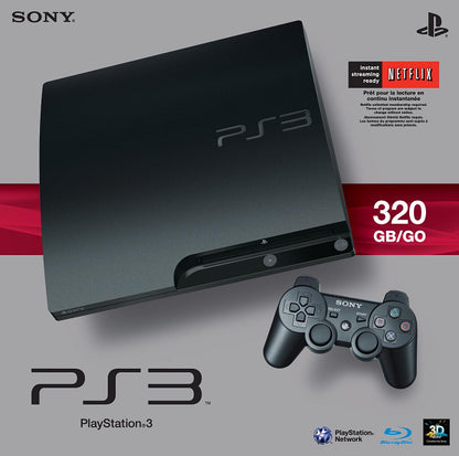 PLAYSTATION 3 MODEL 2 BLACK - 320 GB (WITH BOX) (usagé)