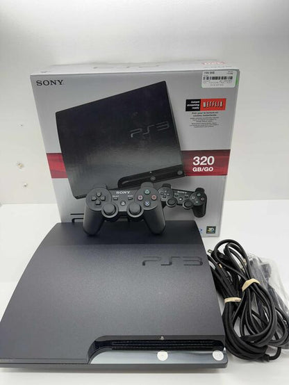 PLAYSTATION 3 MODEL 2 BLACK - 320 GB (WITH BOX) (usagé)