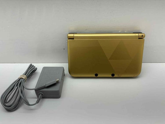 NINTENDO 3DS XL THE LEGEND OF ZELDA LINK BETWEEN WORLDS LIMITED EDITION BLACK & GOLD (USED) (NO GAME INCLUDED)
