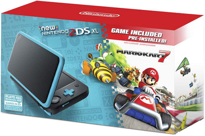 NEW NINTENDO 2DS XL TURQUOISE & BLACK (COMPLETE IN BOX / NO MARIO KART GAME) (used)
